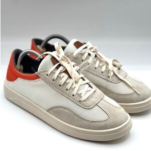 OluKai Punini Sneakers Casual Shoes Men's Size 8 Off White Orange 10514-189U‎